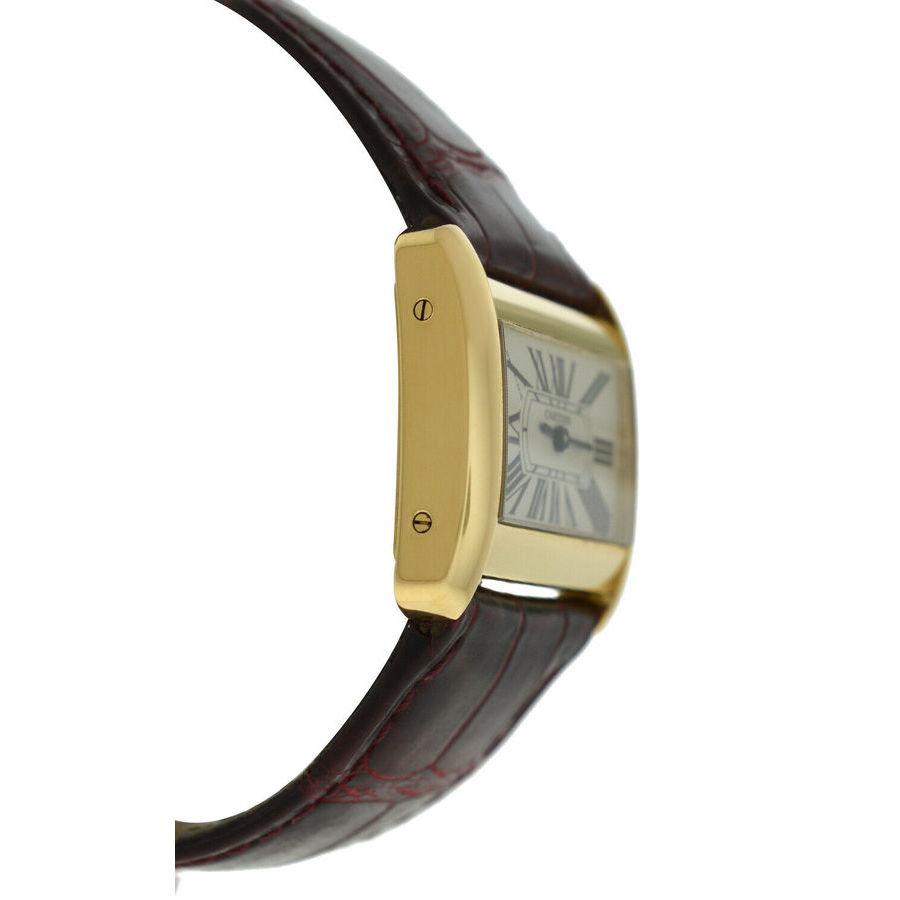 Pre-owned Cartier Tank Divan Quartz White Dial Ladies Watch 2601商品第3张图片规格展示