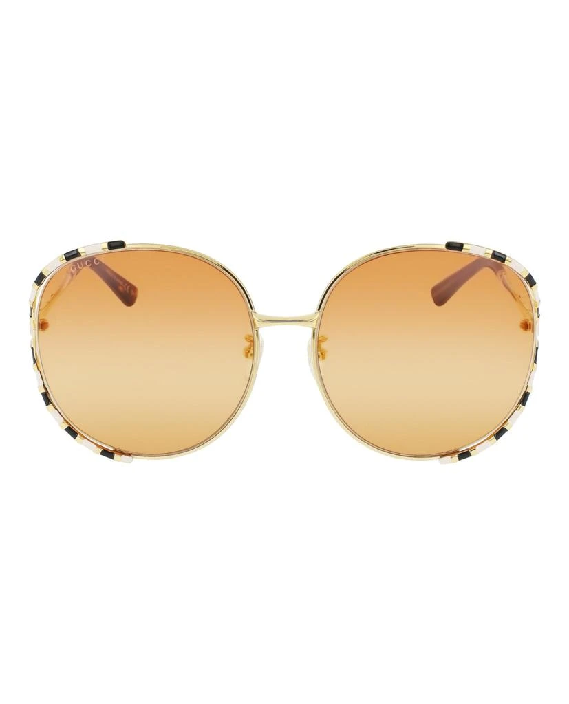 商品Gucci|Round-Frame Metal Sunglasses,价格¥977,第1张图片