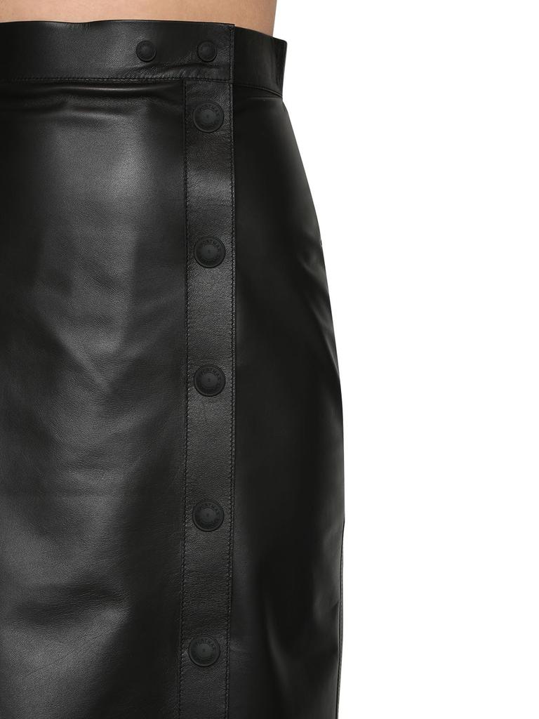 Leather Midi Skirt商品第1张图片规格展示