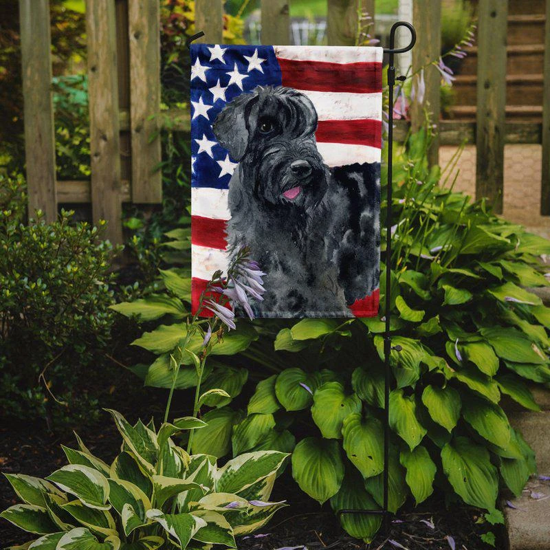 商品Caroline's Treasures|Giant Schnauzer Patriotic Garden Flag 2-Sided 2-Ply,价格¥137,第2张图片详细描述