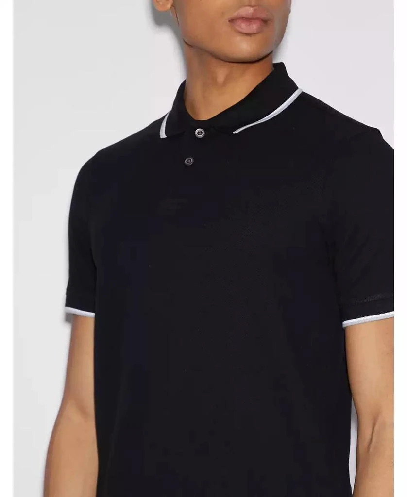商品Armani Exchange|Men's Contrast Tipped Polo Shirt,价格¥486,第4张图片详细描述