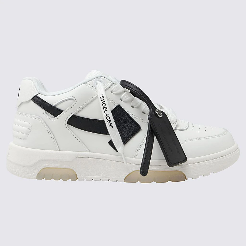 商品Off-White|WHITE LEATHER SNEAKERS,价格¥2325,第1张图片