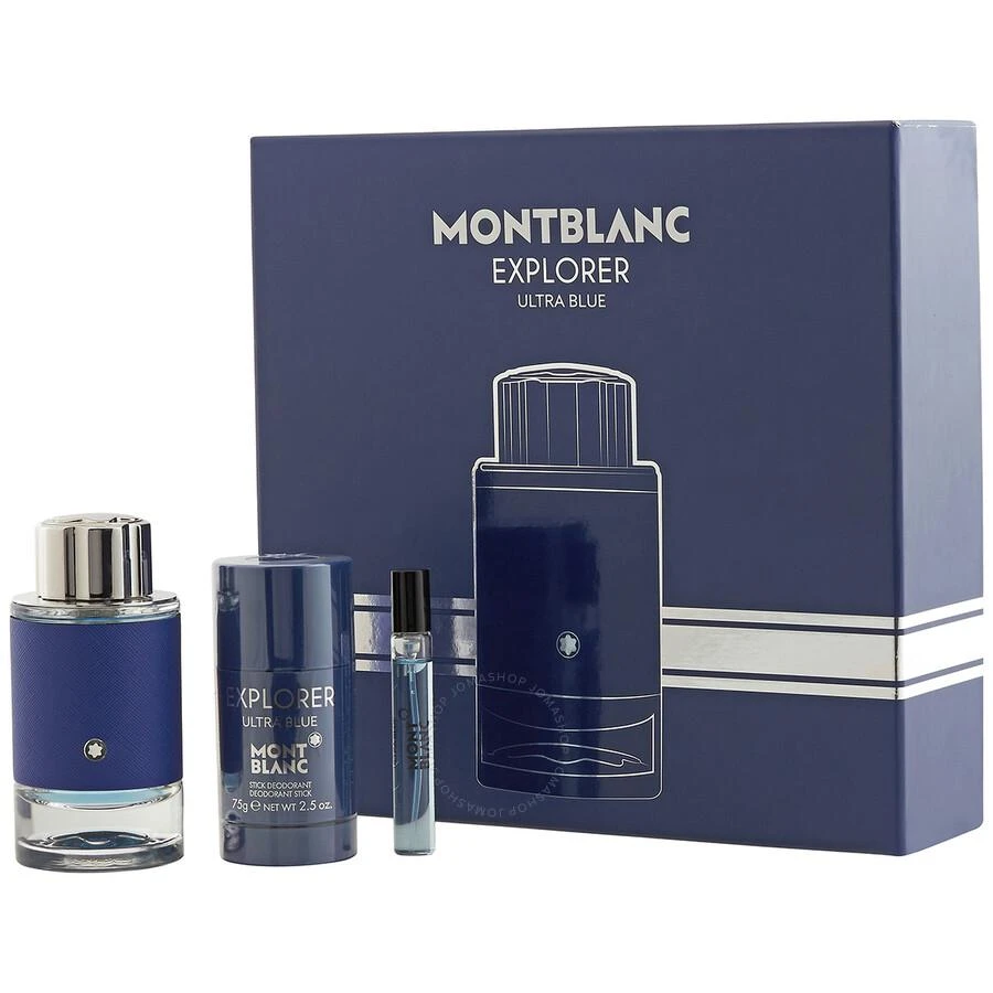 商品MontBlanc|Men's Explorer Ultra Blue Gift Set Fragrances 3386460130561,价格¥396,第1张图片