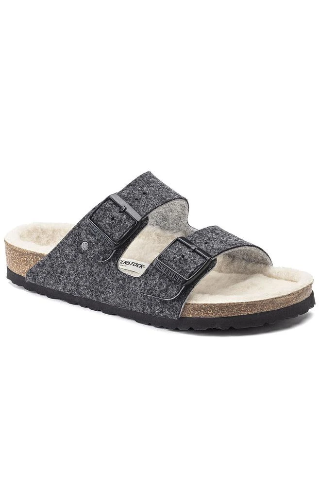 商品Birkenstock|(1021141) Arizona Wool Felt Sandals - Doubleface Grey,价格¥421,第2张图片详细描述