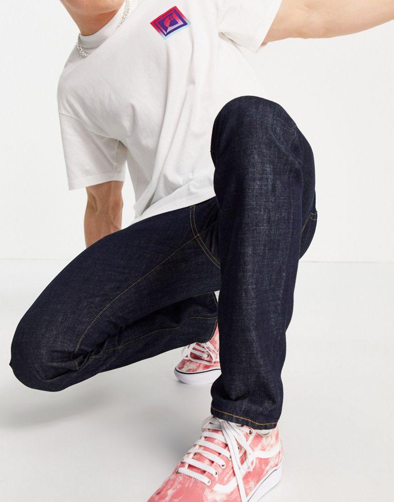 Carhartt WIP klondike regular tapered jeans in blue rinse商品第1张图片规格展示