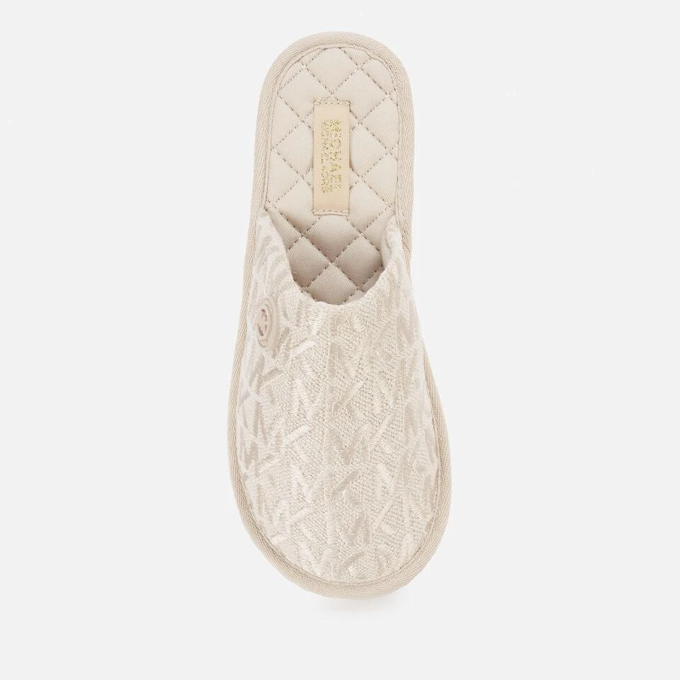 商品Michael Kors|MICHAEL MICHAEL KORS WOMEN'S JANIS SLIPPERS - NATURAL,价格¥188,第3张图片详细描述