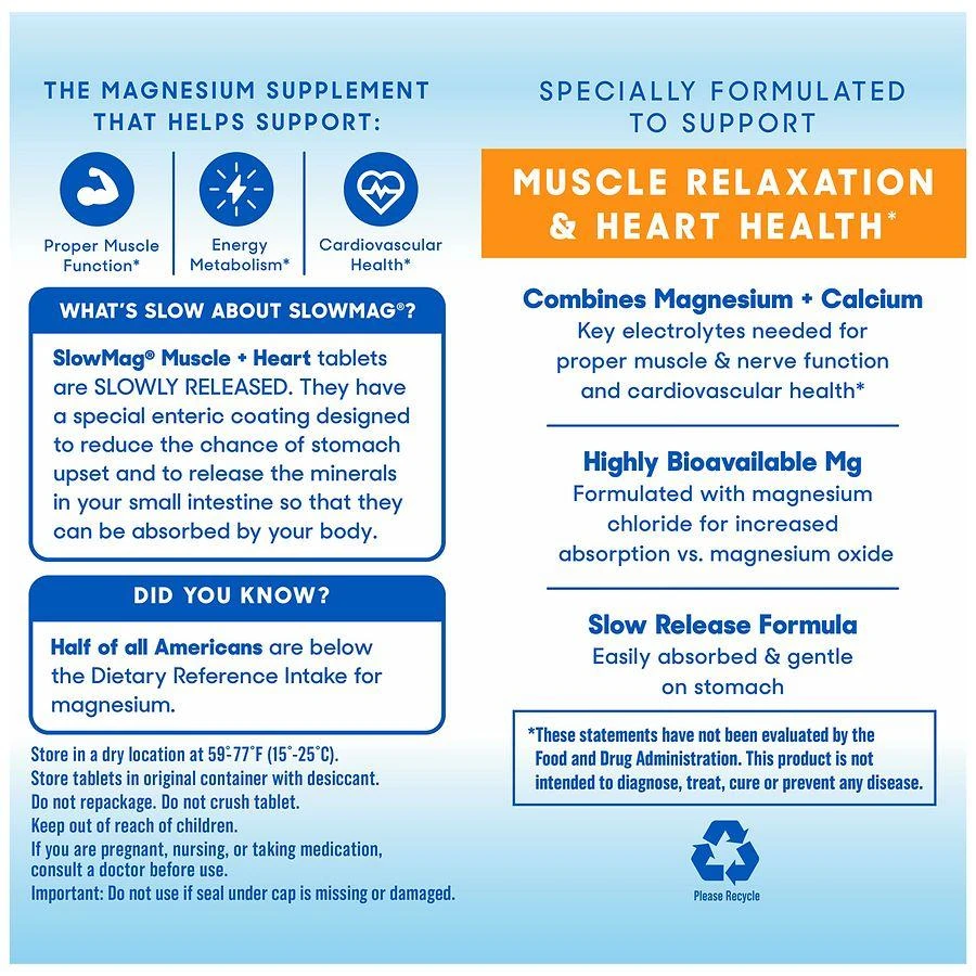 Muscle + Heart Magnesium Chloride with Calcium Supplement 商品