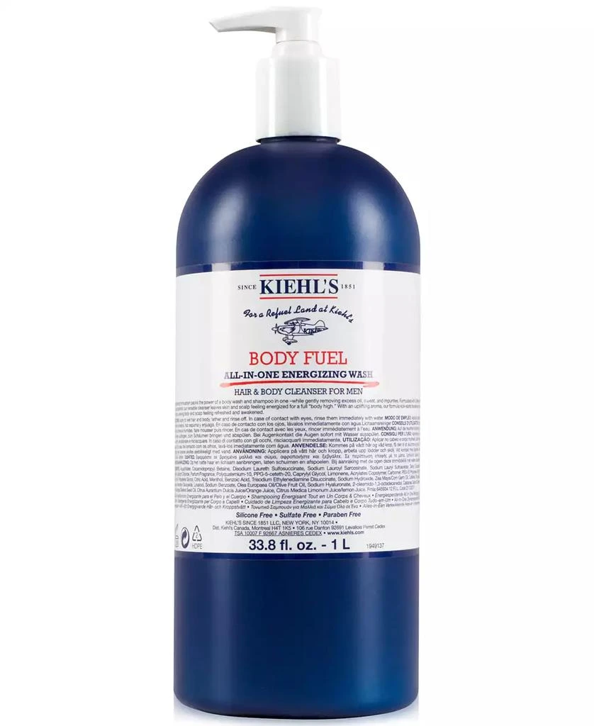 商品Kiehl's|Body Fuel All-In-One Energizing Wash, 33.8 fl. oz.,价格¥533,第1张图片