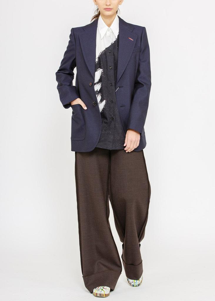 商品MAISON MARGIELA|Maison Margiela Wool Canvas Blazer,价格¥8438,第4张图片详细描述