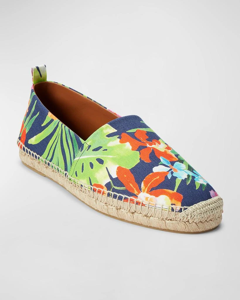 商品Ralph Lauren|Men's Bosworth Printed Canvas Espadrilles,价格¥1315,第2张图片详细描述