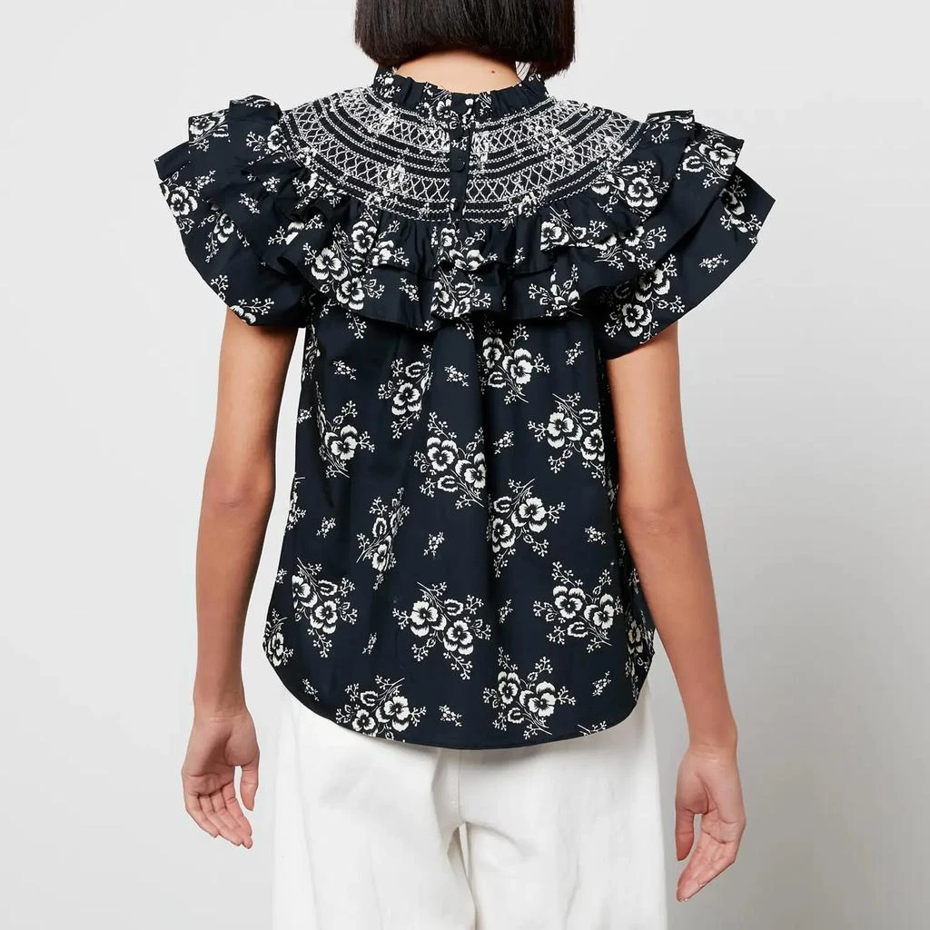 商品Sea New York|Sea New York Women's Alessia Print Puff Sleeve Top,价格¥1034,第2张图片详细描述