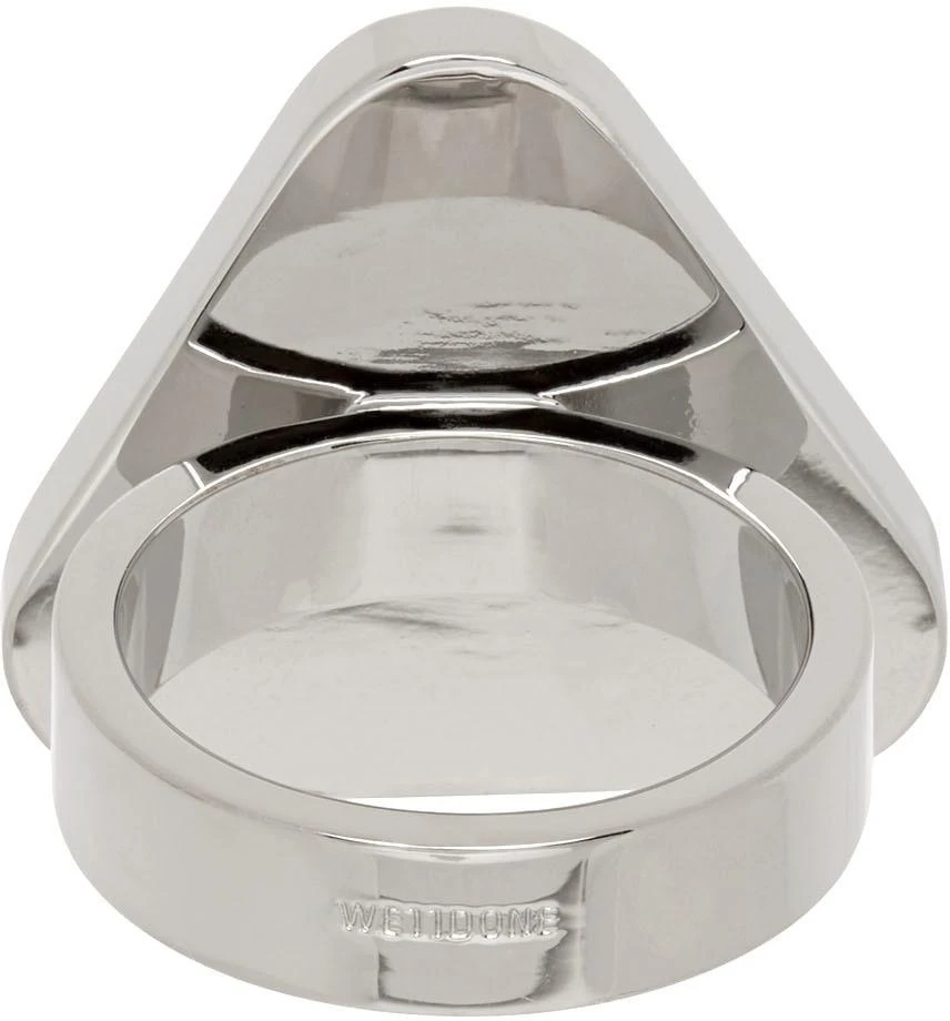 商品We11done|Black Crystal Triangle Cut Ring,价格¥449,第4张图片详细描述