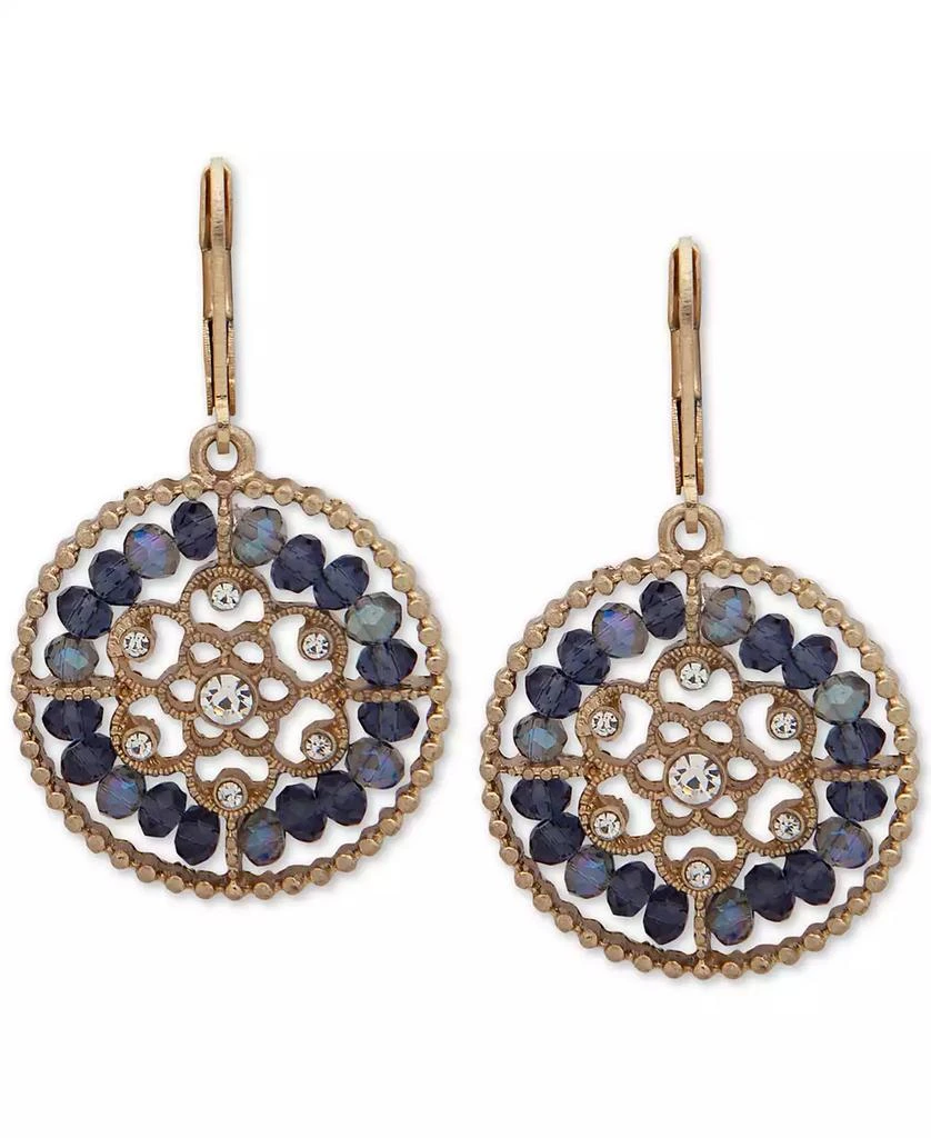 商品Lonna & Lilly|Gold-Tone Crystal & Bead Openwork Drop Earrings,价格¥178,第1张图片