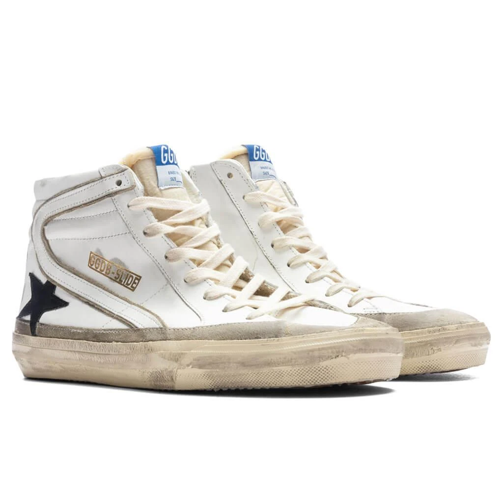 商品Golden Goose|Slide Leather - White/Yellow/Black,价格¥4146,第2张图片详细描述