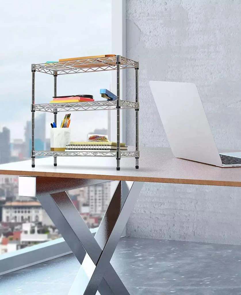 商品Seville Classics|3-Tier Steel Wire Shelving,价格¥411,第5张图片详细描述