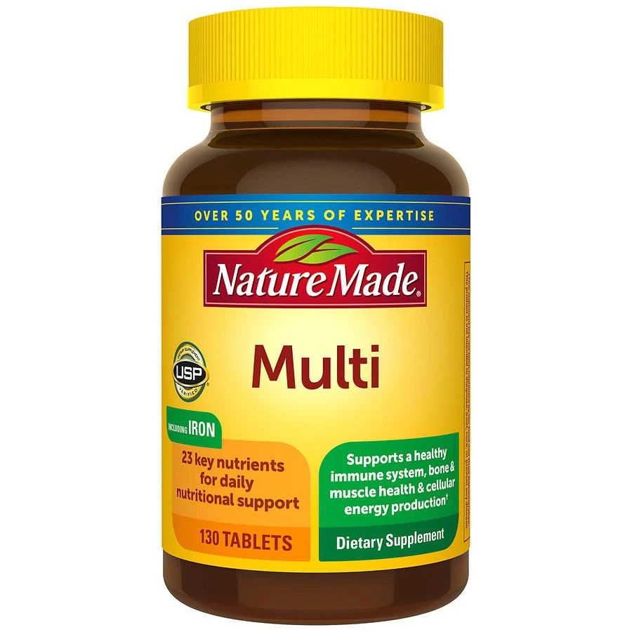 商品Nature Made|Multivitamin Tablets with Iron,价格¥92,第1张图片