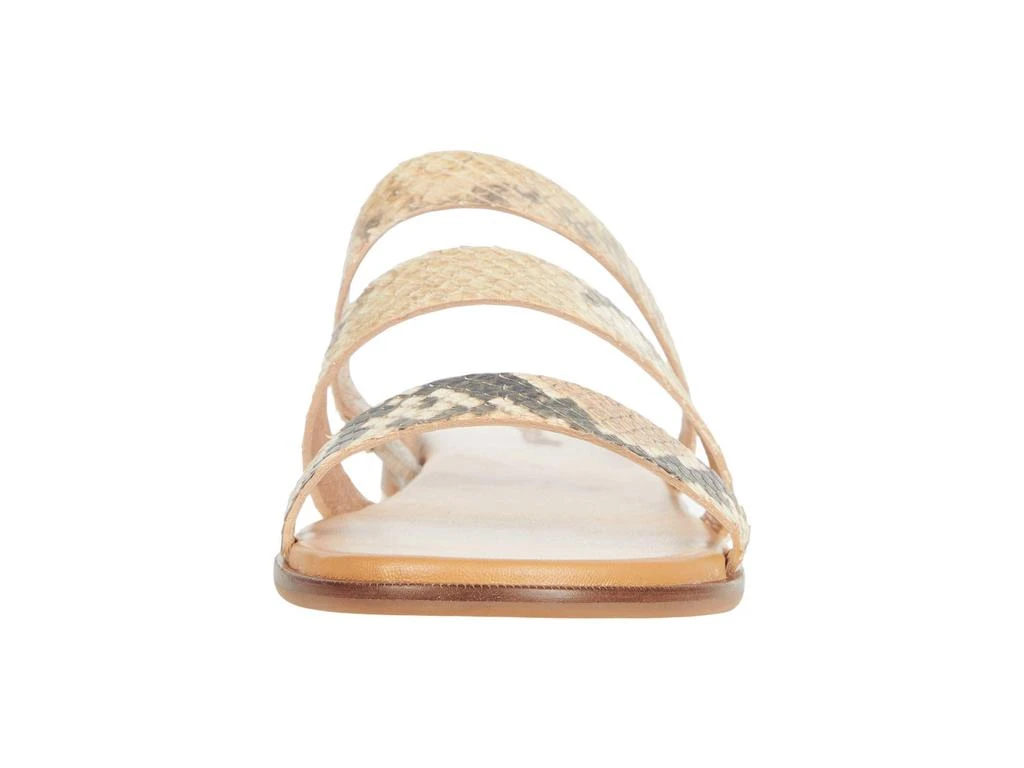 Ilana 3 Strap Slide Sandal in Snake Embossed Leather 商品