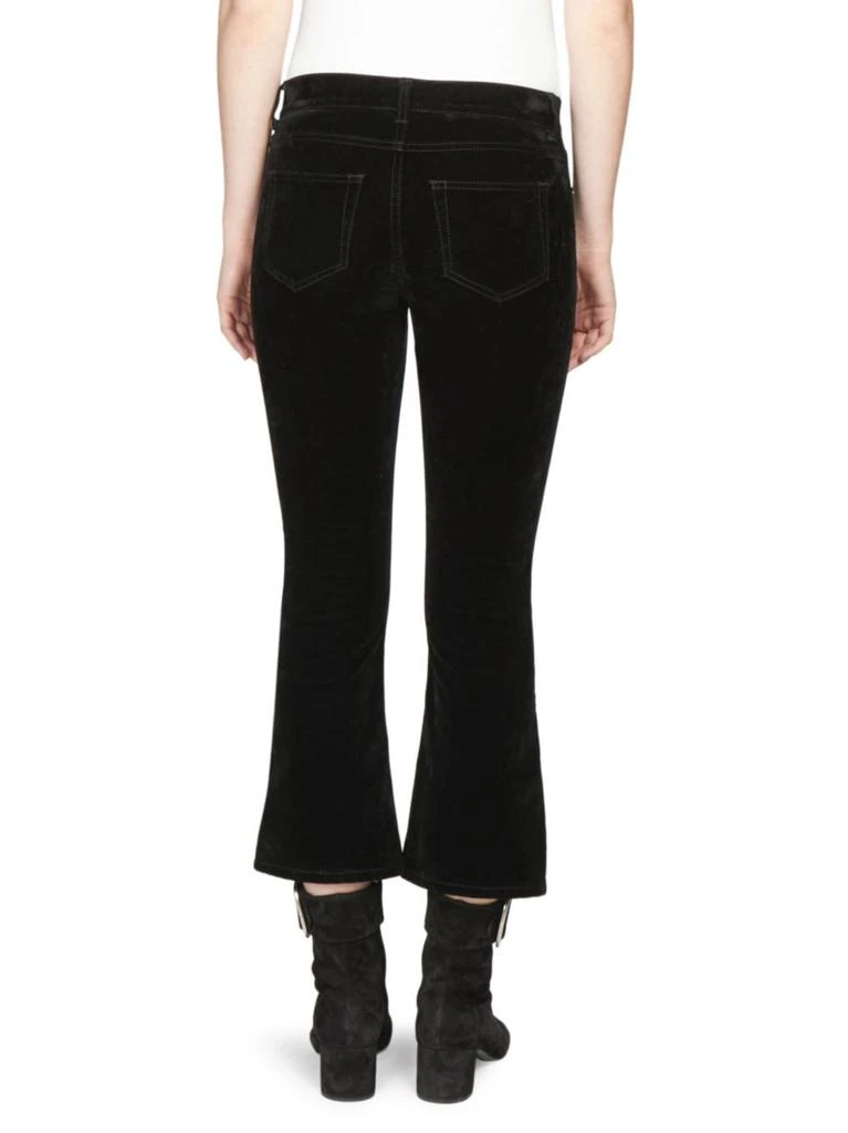 商品Yves Saint Laurent|Saint Laurent - Velvet High-Rise Kick Flare Pants,价格¥2381,第2张图片详细描述