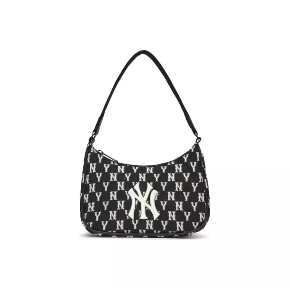 商品MLB|【享贝家】（国内现货-LY）MLB复古老花满印NY纽约洋基队腋下包黑白色3ABQS012N-50BKS-FREE,价格¥436,第1张图片
