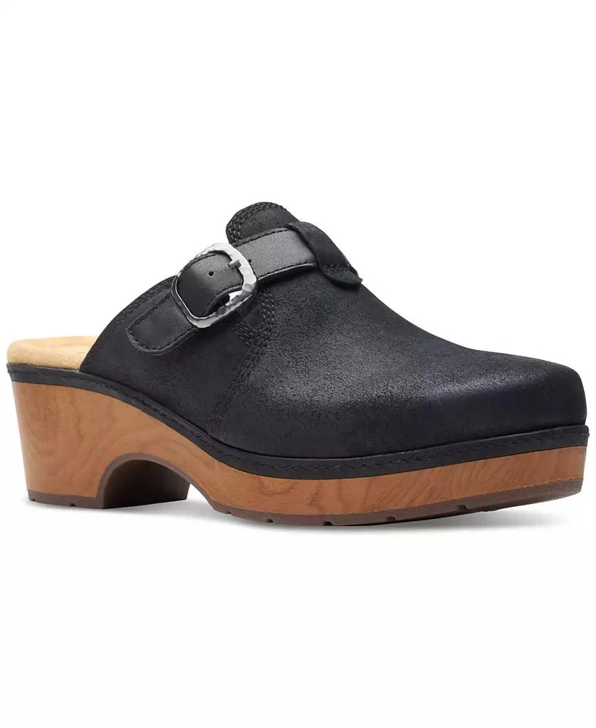 商品Clarks|Women's Paizlee Nora Slip-On Buckled Platform Clogs,价格¥480,第1张图片