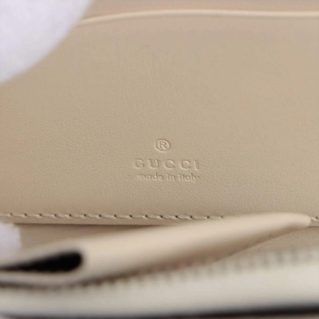 商品[二手商品] Gucci|Gucci GG embossed 657571 Leather Coin purse White,价格¥3650,第4张图片详细描述