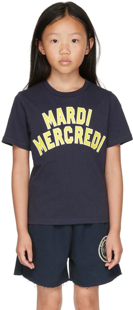 商品Mardi Mercredi Les Petits|Kids Navy Sportif T-Shirt,价格¥126,第1张图片