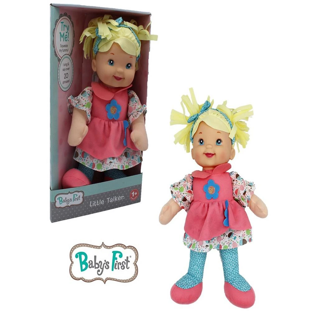 商品Baby's First by Nemcor|Goldberger Doll 15" Little Talker Doll Blonde with Coral Dress,价格¥150,第4张图片详细描述