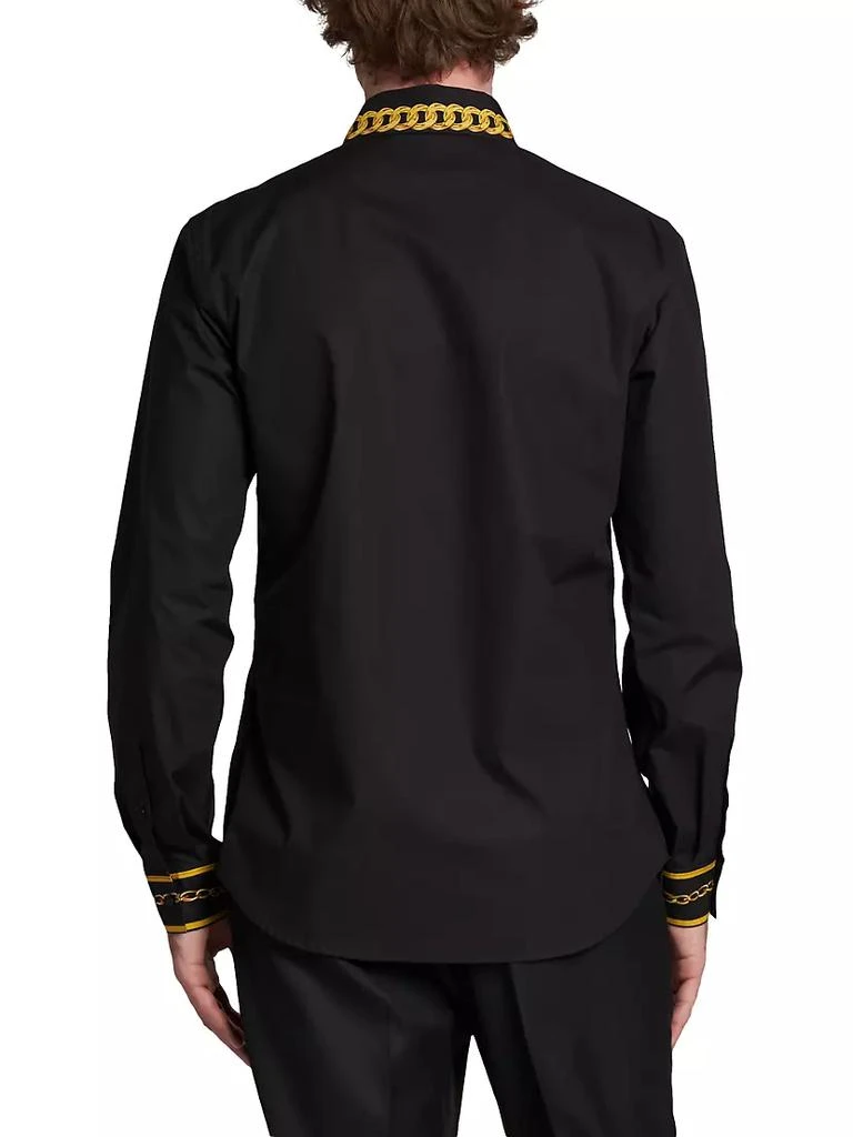 商品Versace|Chain-Link Button-Front Shirt,价格¥2629,第5张图片详细描述
