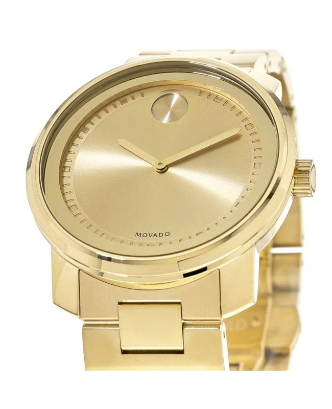 商品Movado|Movado Bold Yellow Gold Tone Men's Watch 3600258,价格¥4086,第2张图片详细描述