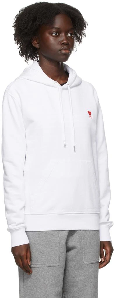 商品AMI|White Ami de Cœur Hoodie,价格¥1135,第2张图片详细描述