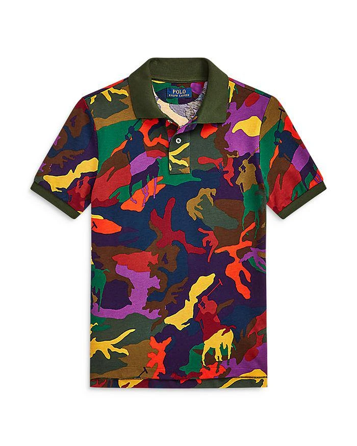 商品Ralph Lauren|Boys' Polo Pony Camo Cotton Mesh Polo Shirt - Little Kid, Big Kid,价格¥209,第1张图片