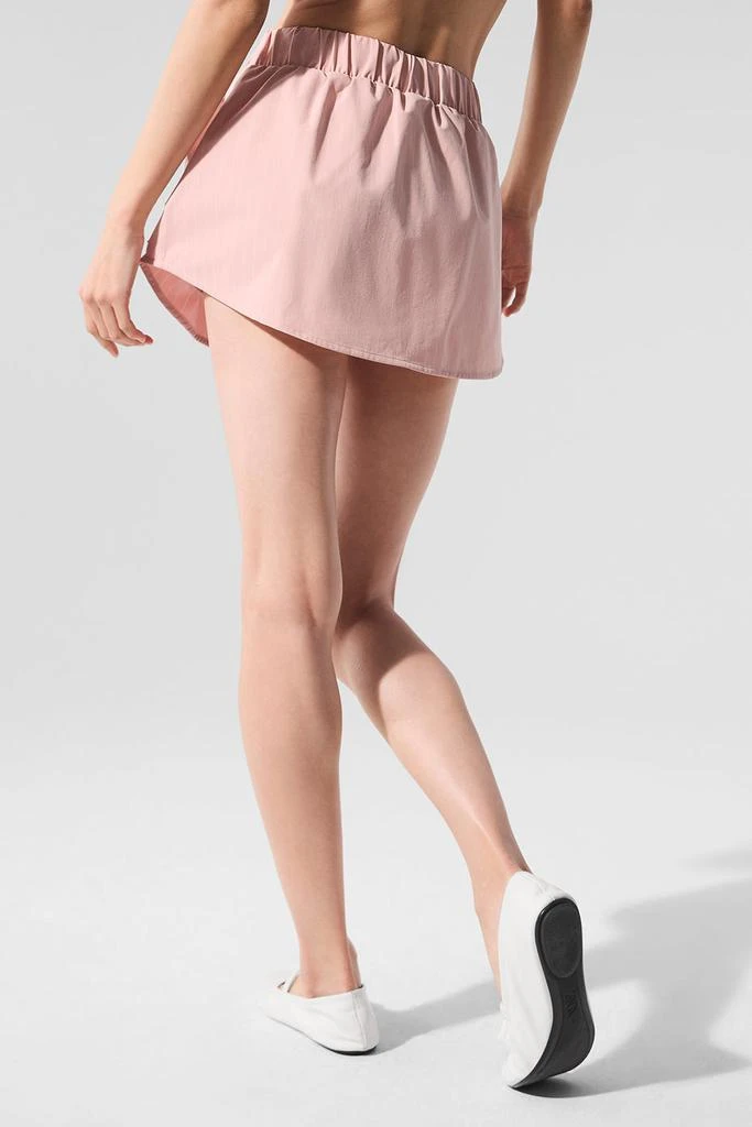 商品Alo|Pinstripe Daylight Mini Skirt - Pink Quartz/Ivory,价格¥563,第4张图片详细描述