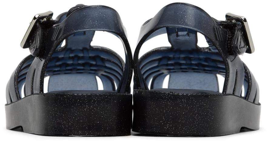 商品Mini Melissa|Baby Navy Glittered Possession Flats,价格¥134,第2张图片详细描述