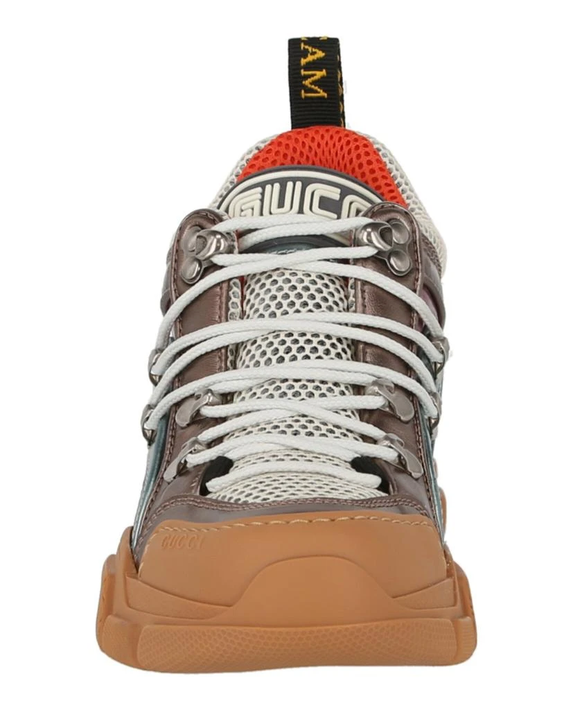 商品Gucci|Flashtrek Metallic Leather Sneakers,价格¥1607,第4张图片详细描述