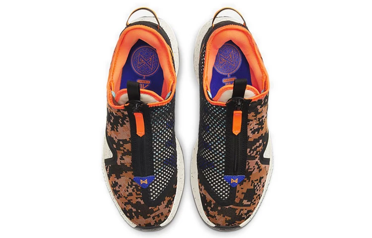 商品[国内直发] NIKE|PG 4 PCG EP 泡椒4 时尚百搭 减震防滑耐磨 低帮 实战篮球鞋 男款 黑橙 国内版,价格¥659,第5张图片详细描述