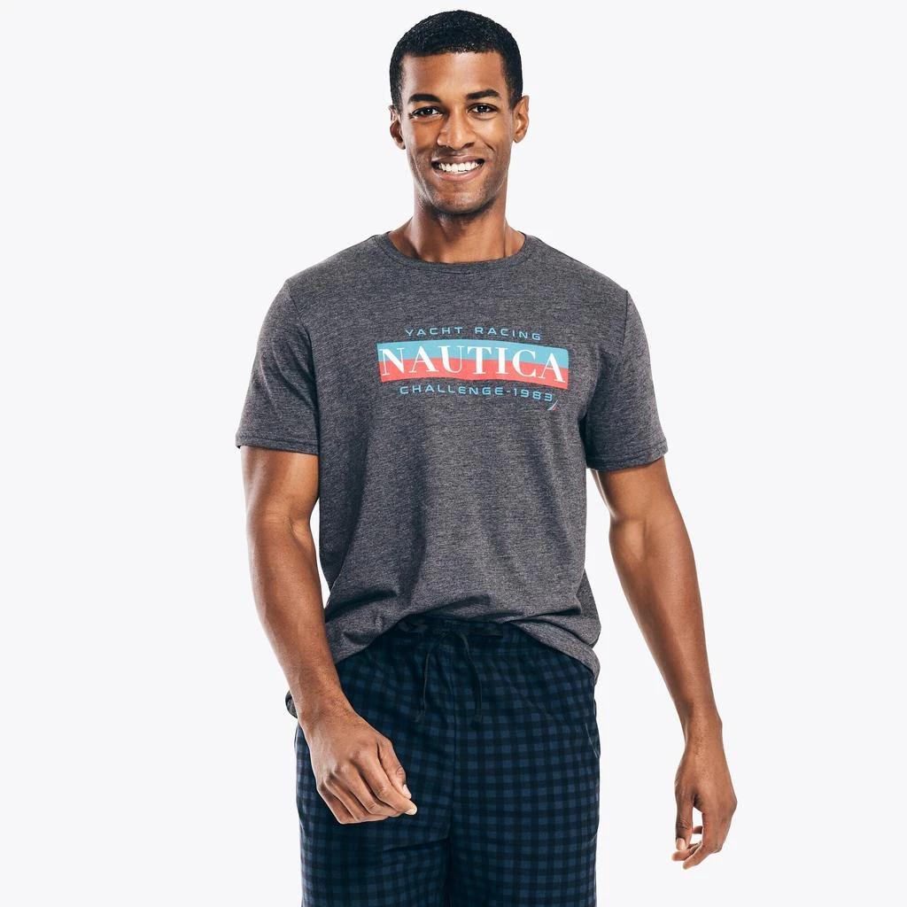 商品Nautica|Nautica Mens Yacht Racing Graphic Sleep T-Shirt,价格¥64,第2张图片详细描述