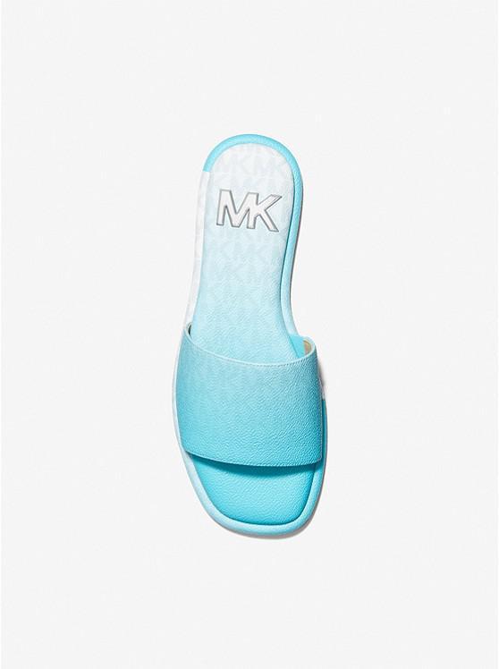 商品Michael Kors|Hayworth Ombré Logo Slide Sandal,价格¥383,第5张图片详细描述