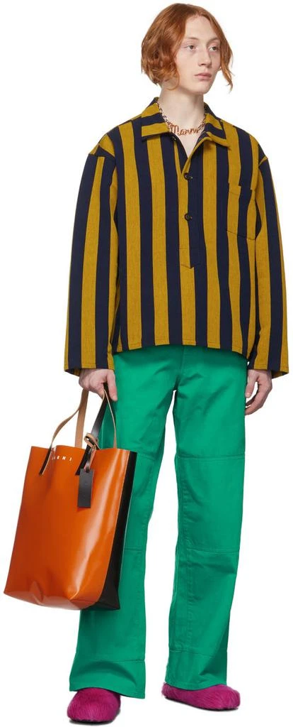 商品Marni|Orange & Black PVC Shopping Tote,价格¥1567,第4张图片详细描述