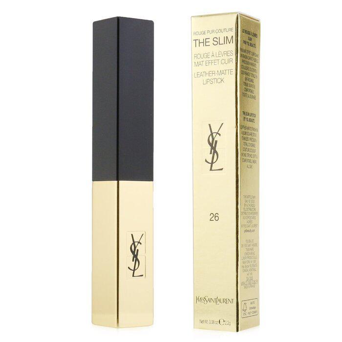 商品Yves Saint Laurent|Yves Saint Laurent 细管纯口红 哑光唇膏(小金条) - # 26 Rouge Mirage -26 Rouge Mirage(2.2g/0.08oz),价格¥366,第1张图片