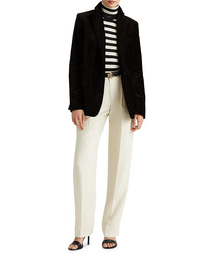 商品Ralph Lauren|Velvet One Button Blazer,价格¥589,第4张图片详细描述