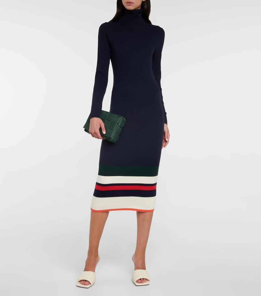 商品Ralph Lauren|条纹高领毛衣式连衣裙,价格¥2230,第4张图片详细描述
