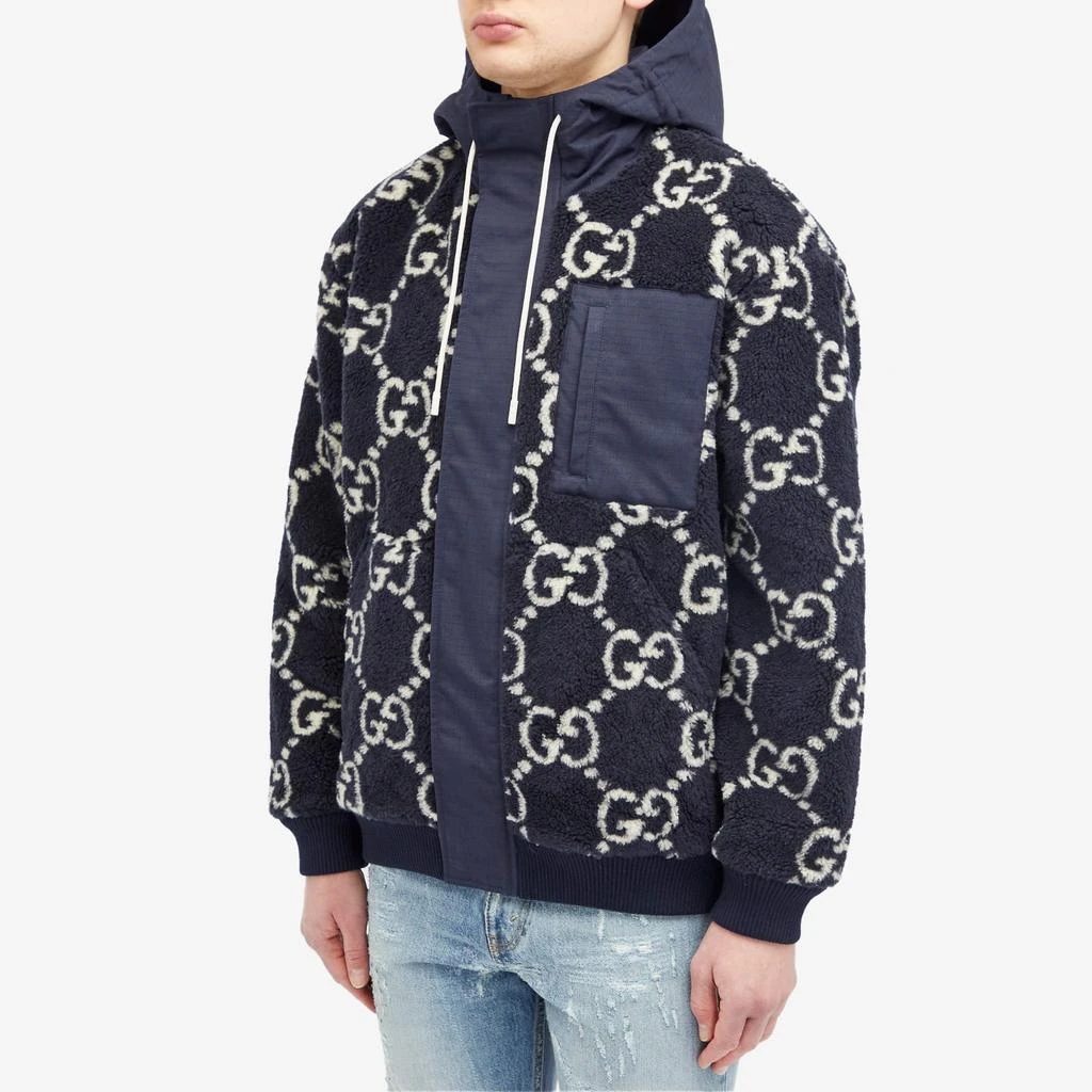 商品Gucci|Gucci Jumbo GG High Pile Fleece Jacket,价格¥34318,第2张图片详细描述