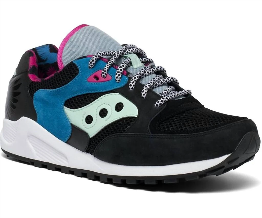 商品Saucony|Unisex - Jazz 4000 Sneaker In Black/blue/pink,价格¥544,第1张图片