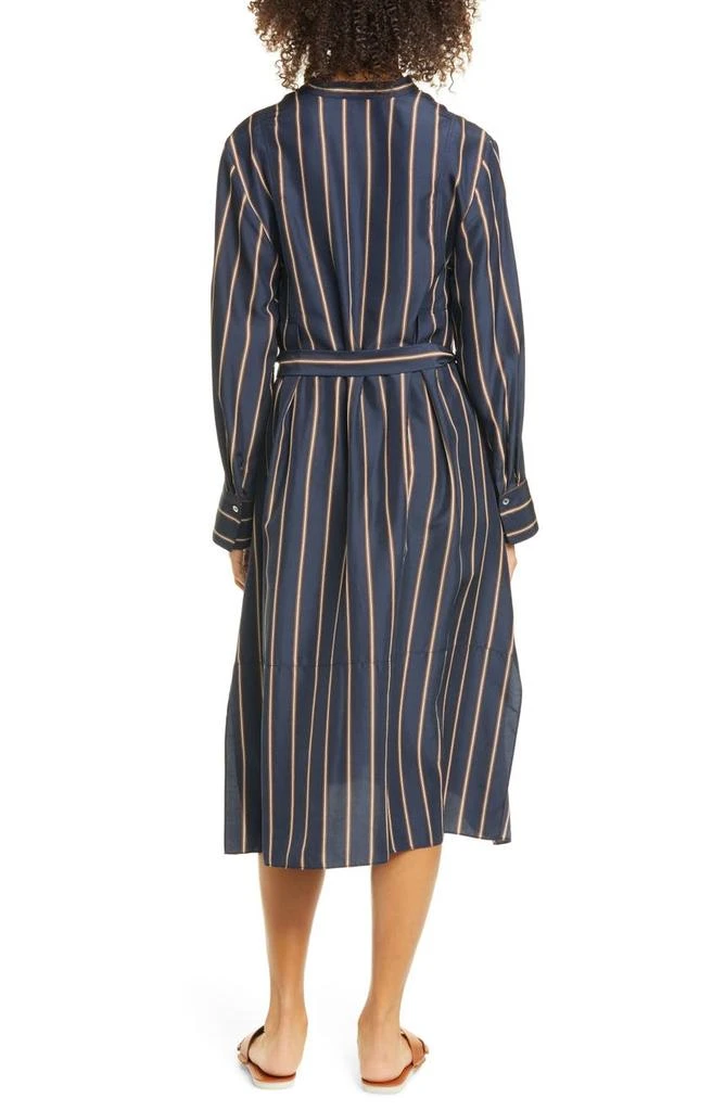 商品Vince|Silky Stripe Panel Tie Waist Midi Dress,价格¥1226,第2张图片详细描述