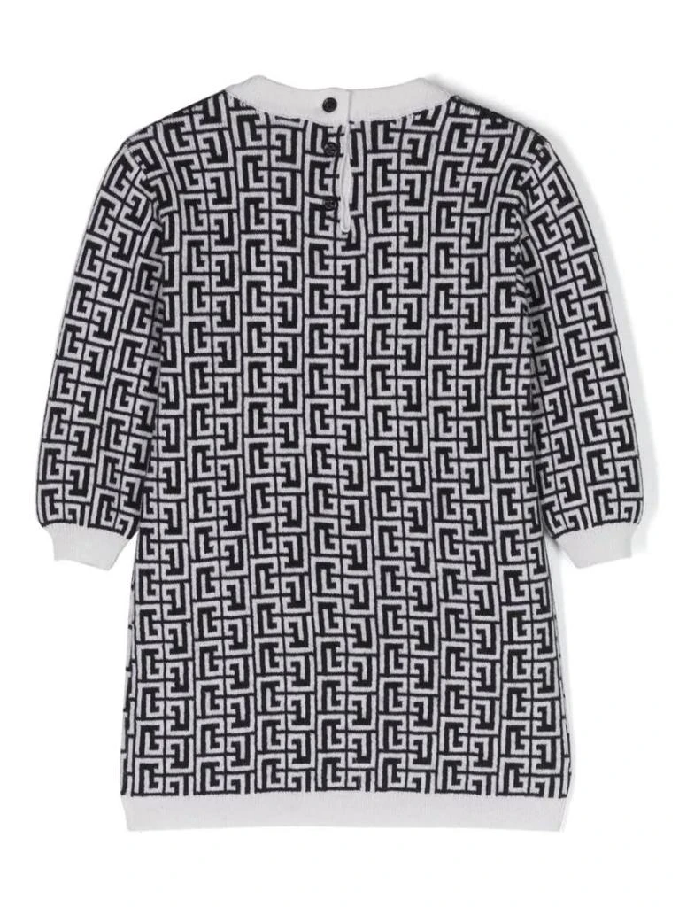 商品Balmain|Monogram Two-tone Dress,价格¥2881,第2张图片详细描述