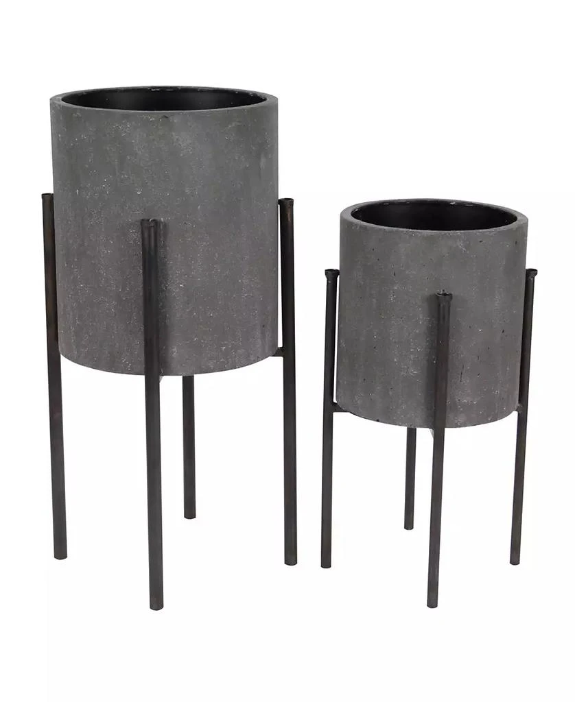 商品Rosemary Lane|Metal Modern Planter, Set of 2,价格¥1239,第4张图片详细描述