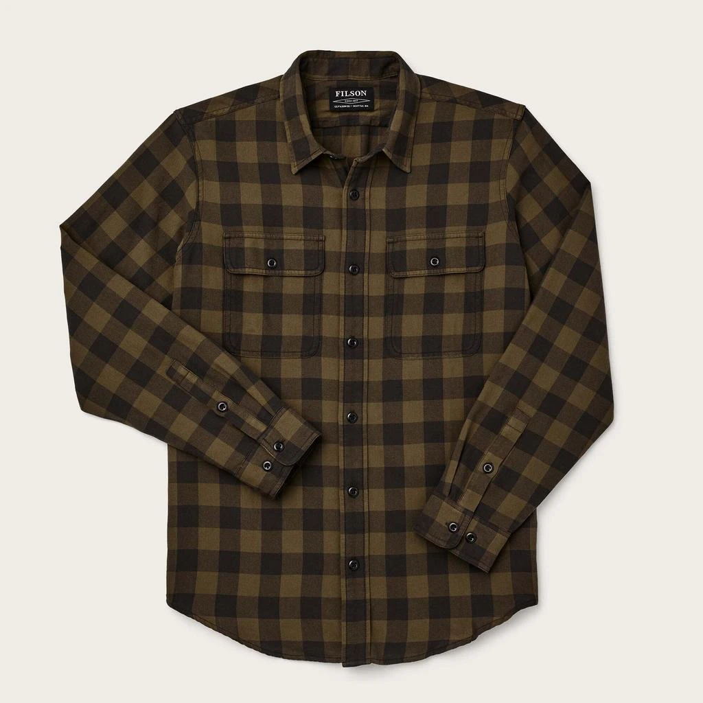 商品Filson|Filson Scout Shirt - Dark Tan Check,价格¥1261,第1张图片