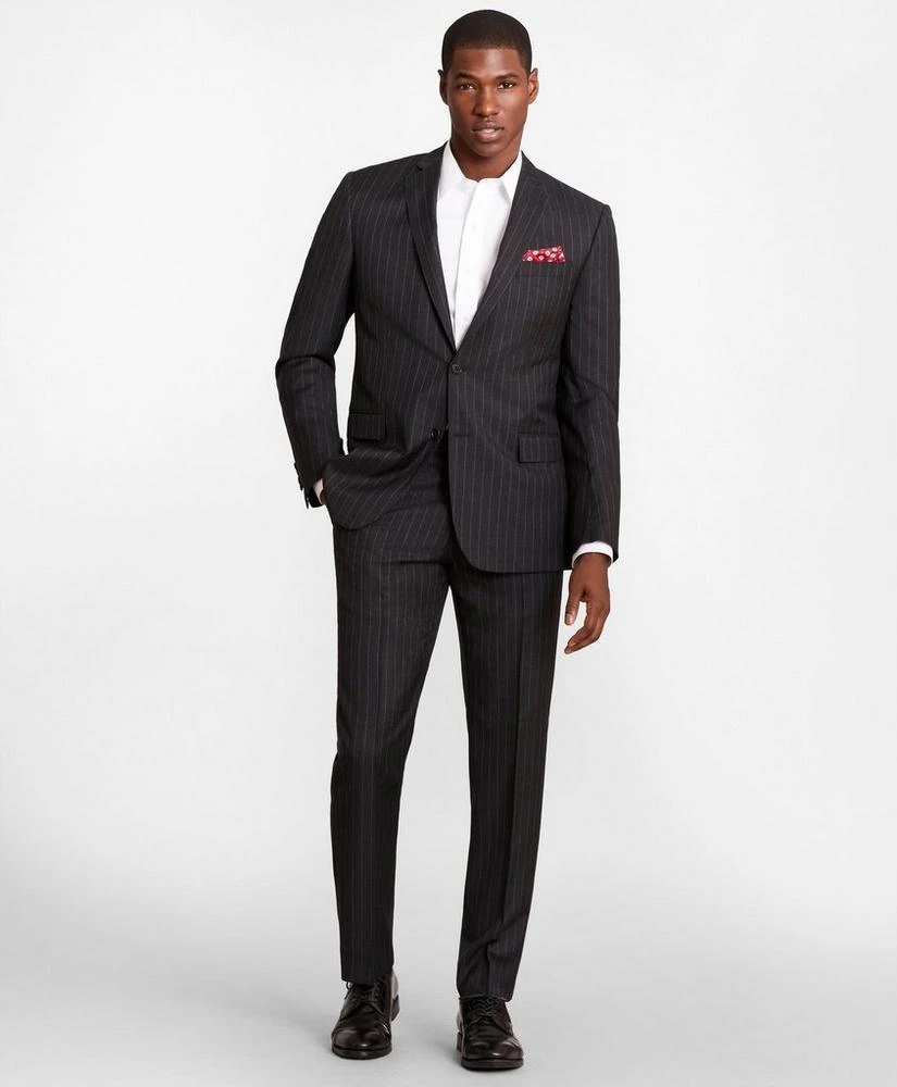 商品Brooks Brothers|Brooks Brothers Regent-Fit Striped Wool Twill Suit Jacket,价格¥1197,第3张图片详细描述