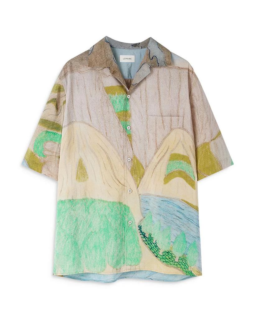 商品Lemaire|Yoakum Printed Silk Blend Short Sleeve Shirt,价格¥4418,第1张图片详细描述