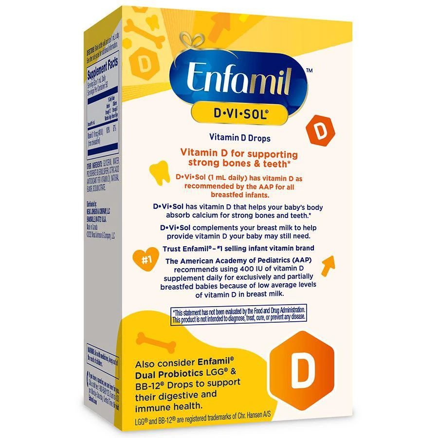 商品Enfamil|Enfamil D-Vi-Sol 婴儿维生素D滴剂 50ml,价格¥124,第2张图片详细描述